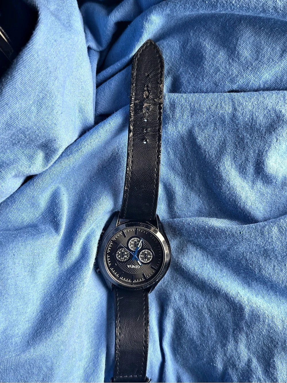 Geneva 3083 Black Chronograph Watch